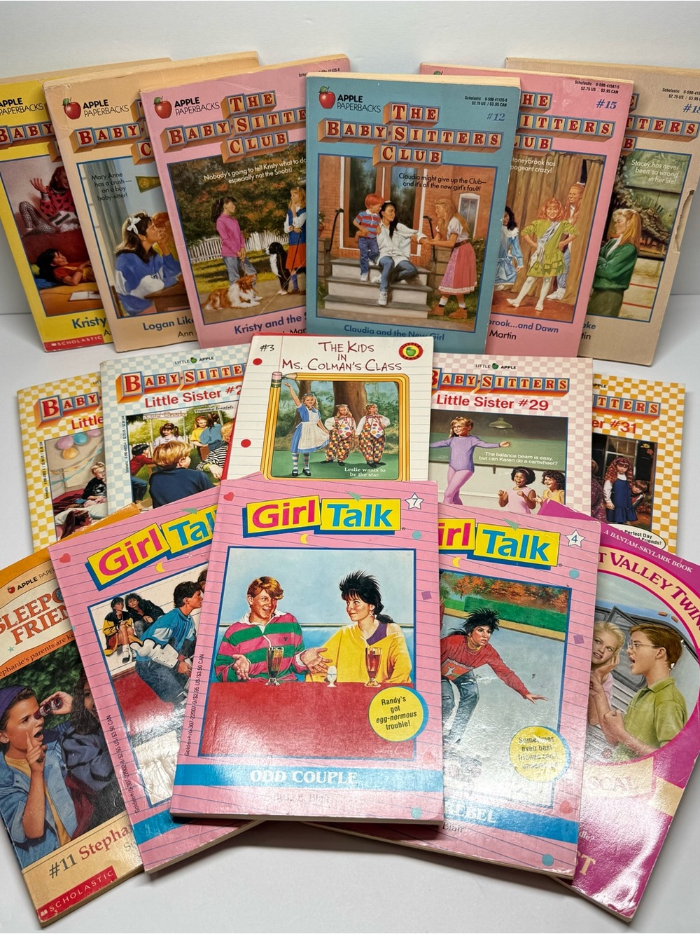 Vintage Mixed Lot 16 Books Babysitters Club Sweet Valley Girl Talk Little Sister